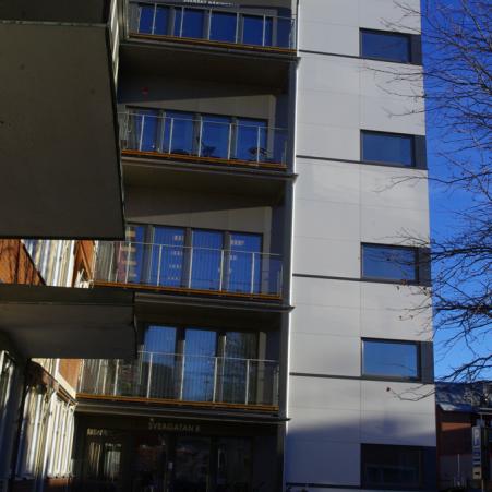 Fasadskiva, Fasadlaminat LamiFacade, Lamiroc, Fasad,  Påbyggnad, Umeå